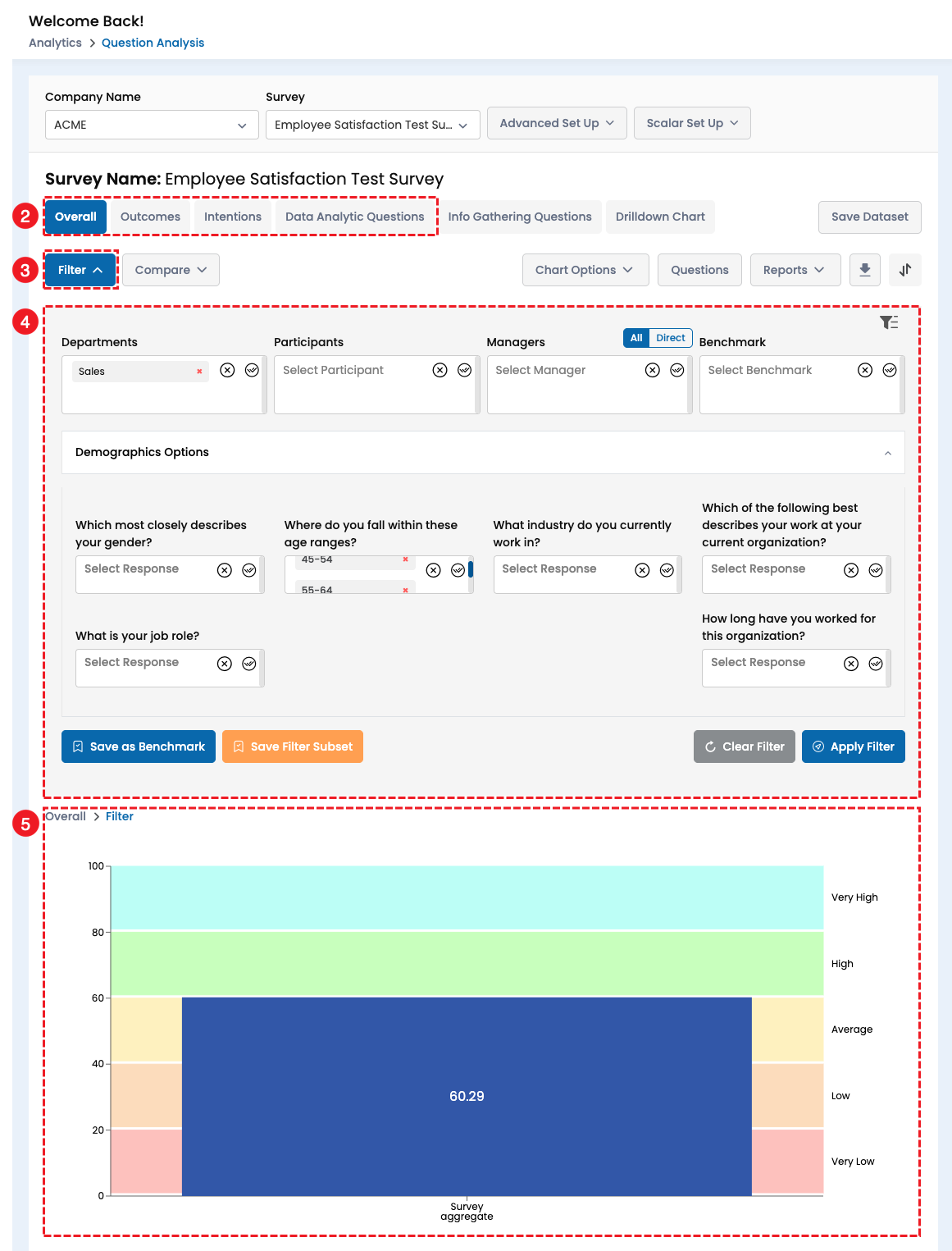 How to Use the Filter and Compare Analytic Controls for Data Analysis