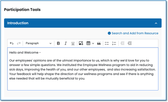 Participation Tools - Intro