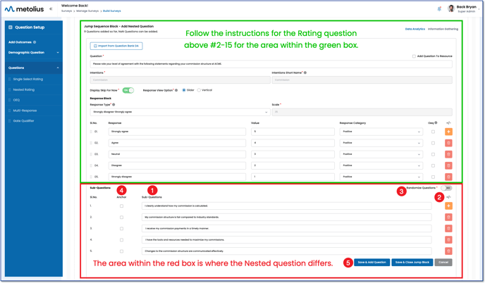 Building Questions - Jump Sequence Nested - items 1-5
