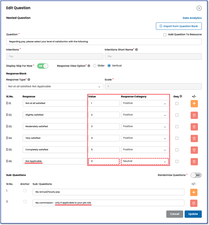 Question-Response-Categories