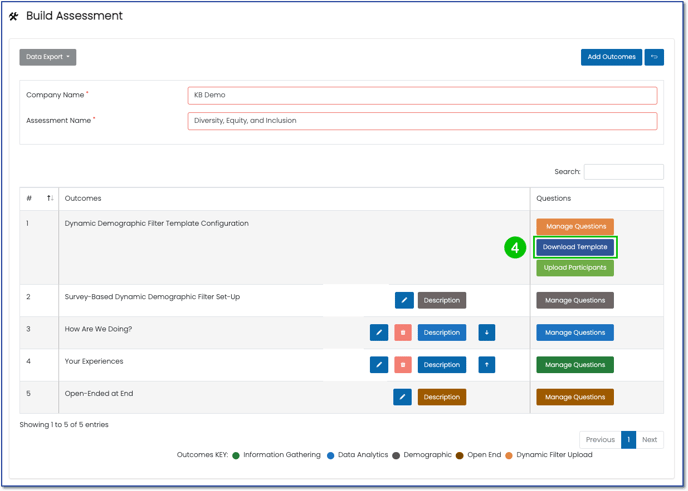 Downloading the Participant template