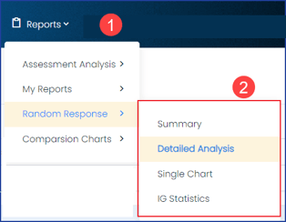 report menu